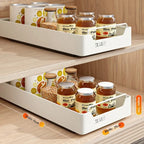 Kitchen Sink Storage Rack, Multi-Function Storage Organizer, Pot Cabinet Pull-Out Shelf, Adjustable Layer Organizer for Kitchen