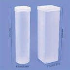 1Pcs Round & Rectangular Design Stackable Airtight Food Storage Containers With Flip-Top Lids Organizers For Kitchen