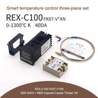 REX-C100 Digital PID Temperature Controller Thermostat SSR output Max.40A SSR Relay K Thermocouple Probe High Quality