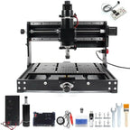 500W 3020 plus CNC Wood Router Laser Engraving Milling Cutting Machine GBRL Control 220V High Precision
