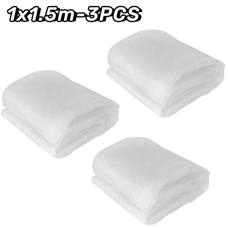 Large Fruit Tree Netting with Zip and Drawstring Garden Insect Screen Transparent Bird Plant Barrier Screen