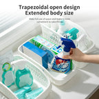 1pcs/kitchen rack storage basket household under the sink cabinet good things with wheels narrow storage box