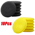 10Pcs Round Car Waxing Polish Wax Foam Sponge High Density Applicator