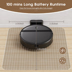 RAYFURN G20 Robotic Vacuum 6000Pa Auto-Charge/Vacuum-Mop 2-in-1 Programmable Cleaner Hardwood/Tile/Carpet Smart Cleaning System