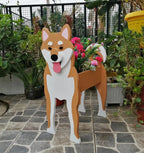 Garden Flower Pot Dog Shape Planter Shiba inu Mastiff Cain Terrier Havanese Vase Pots DIY PVC Garden FlowerPots Home Decor