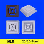 Cement Brick Mold Plastic Decorative Wall Window Mould Antique Garden Building Ornament Concrete Hollow Cement Brick Molding 1Pc