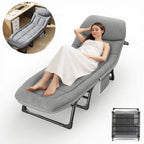 190*66*35CM Portable Folding bed Adult Cot with Mattress and Pillow Heavy Duty Frame Sleeping Cot Bed ,office lunch bed