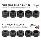 Kinds of Hydraulic Pipe Crimping Moulds TH, U Pipe Dies for Pex Fittings and V, M, VAU, VUS Pipe Dies for Copper Fittings