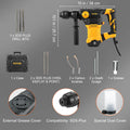 VEVOR 1500W Rotary Hammer Drill - 4-Mode SDS-Plus Corded Demolition Jackhammer | AlluCanFind