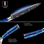 Kitchen Meat Fruit Knife 7Cr17Mov Stainless Steel Chef Utility Fish Knife Professional Butcher Cleaver Boning Knife Resin Handle