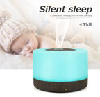 550ml Ultrasonic Essential Oil Diffuser with LED lights Adjustable Cool Mist Modes for Aromatherapy Humidifying for home bedroom