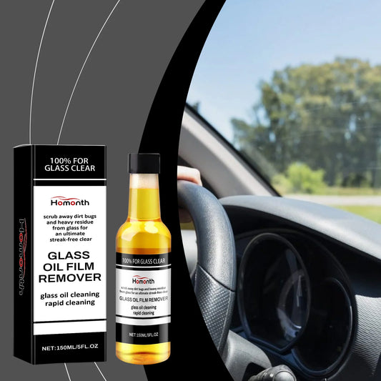 Homonth Glass Oil Film Remover Cleaning Agents Quickly Remove Stubborn Oil Film On Glass And Maintain Clear Vision 150ml