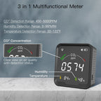 MOES Air Quality Carbon Dioxide Detector with Alarm Clock,Temperature Monitor,Humidity Air Tester,WiFi/BT,Tuya Smart,3 in 1,CO2