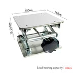 Adjustable Stainless Steel Lifting Table, Suitable for Woodworking and Carving - Durable Compact Design Manual Height Adjustment