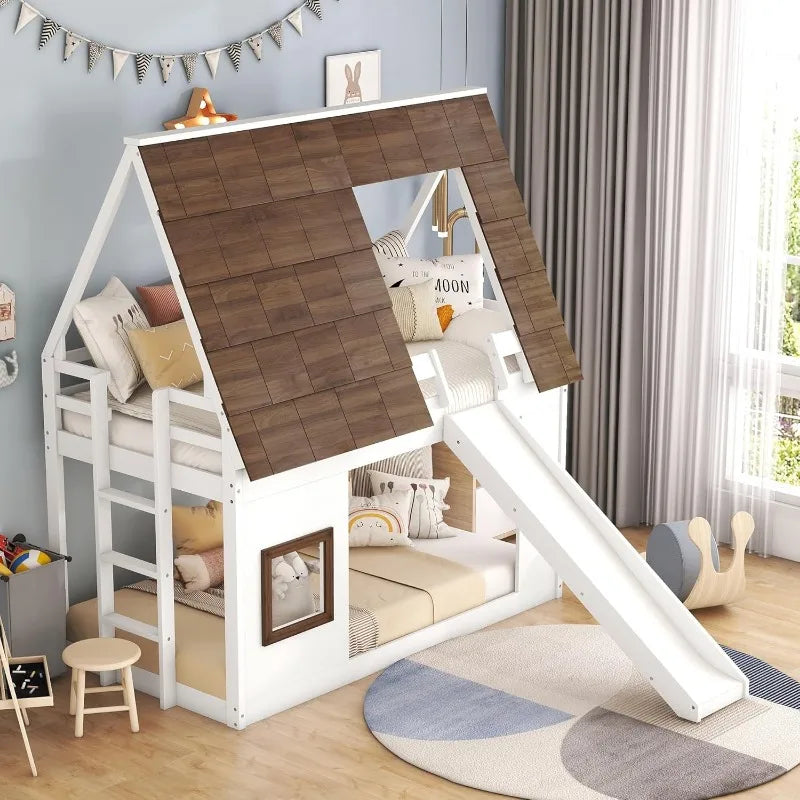 Kids' Playhouse Bunk Bed