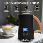 Automatic Hot and Cold Milk Frother Warmer for Latte Foam Maker Electric Milk Foam Machine Coffee Milk Brewing Powder Stirring