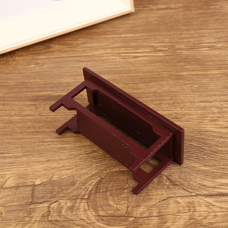 1Pc 1/12 Dollhouse Miniature Kitchen Room Dining Wood Table Model Furniture Accessories for Doll House Decor Kids Play Toys