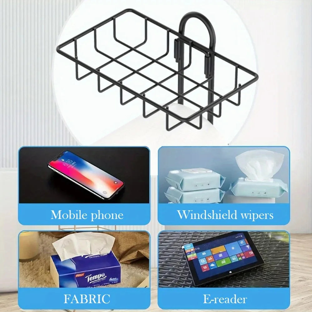 Round toilet paper holder with shelf, bathroom freestanding toilet paper holder