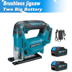 Brushless Jigsaw Electric Jig with Saw Blade Multi-Function Woodworking Power Tool Adjustable Woodworking for Makita 18V Battery