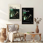 F-Final F-Fantasys Game Cool Poster Sticky Wall Art Printing Waterproof Home Living Bed Room Bar Aesthetic Decor