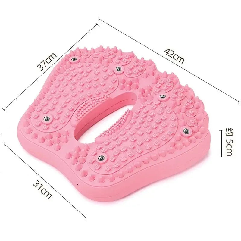 Inflatable Foot Massager Stepper Balance Board with Anti Slip PVC Massage Dots for Yoga Training Slimming Leg Shaping