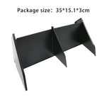 Glove Box Organizer Divider Compartment Tray for Byd Seal 2022 Easy Installation Durable 35cmx15.1cmx3cm ABS  Black