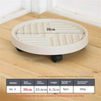 Flower Pot Stand Trays With Wheels Multifunctional Flower Disc Base Durable Movable Round Square Bonsai Plants Trays Home Decor