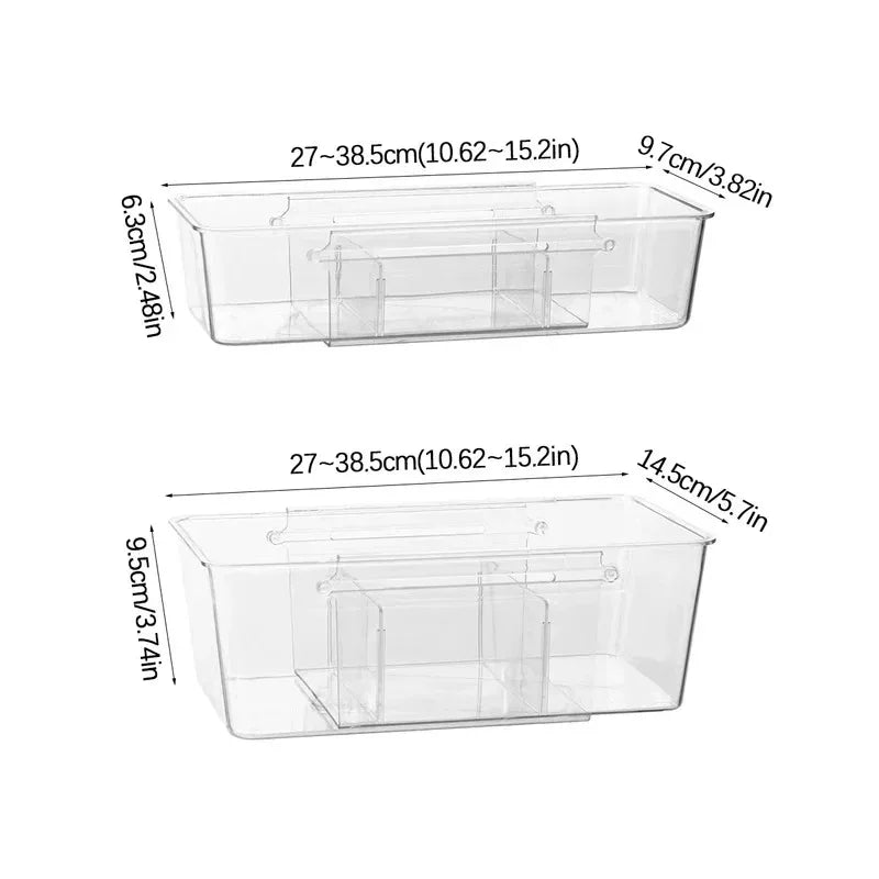 Drawer Organizer Box Home Retractable Sorting Kitchen Compartments Underwear Desktop Cutlery Storage Box Classification Sock Box