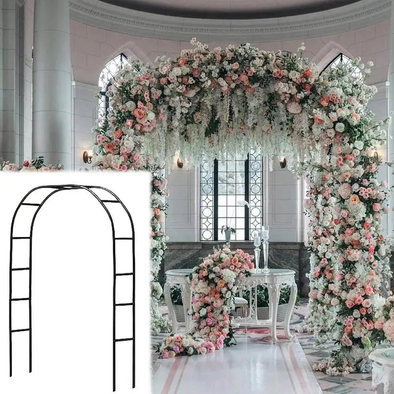 Outdoor Garden Arbor Metal Trellis Arch For Climbing Plants Balloon Decor Arbor Wedding Decoration Flowers Frame Backdrop Stand