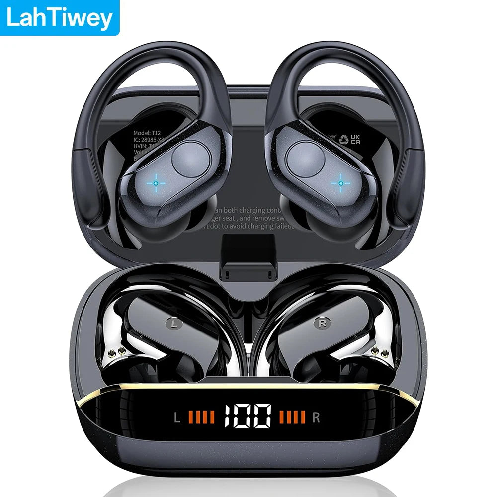Wireless Earbuds Bluetooth Headphones, TWS Ear Buds with Deep Bass, 75H Playtime, Power Display, IPX7 Waterproof in Ear Earphone