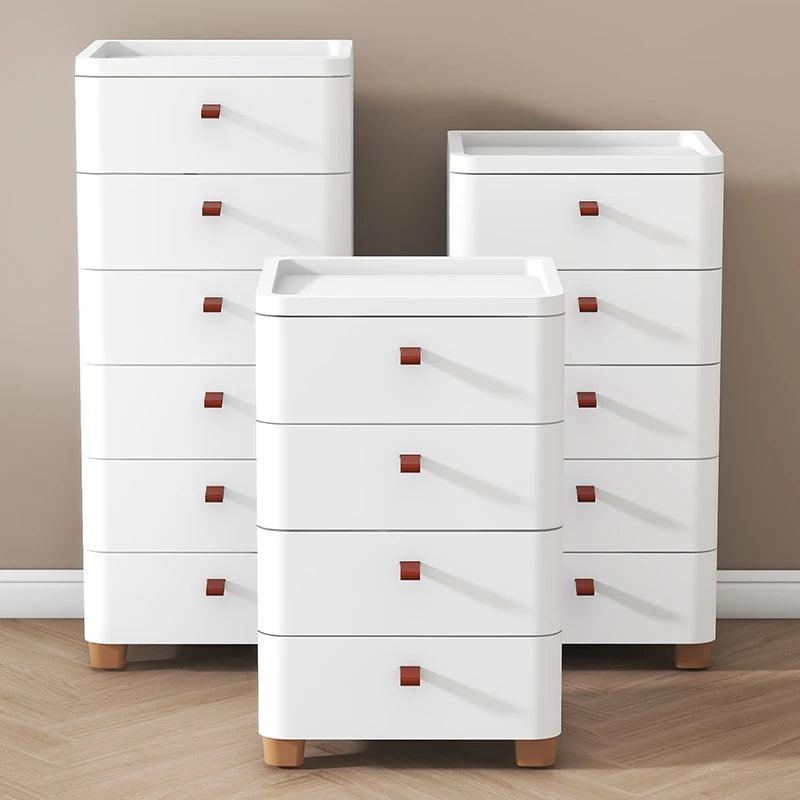 Narrow Space Storage Cabinet Drawer Style Kitchen Bathroom Multi-layer Organizer Shelf Insert for Tight Spaces Plastic Material