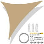 5/3.6/3/2M Triangle Shade Sail Waterproof Sunshade Sail Canopy 98%UV Block Awning with Free Rope for Garden Patio Pergola Gazebo
