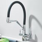 Filtered Kitchen Faucet Purification Water Tap Water Filter Tap For Kitchen Sink 3 in 1 Purifier Vessel Sink Mixer