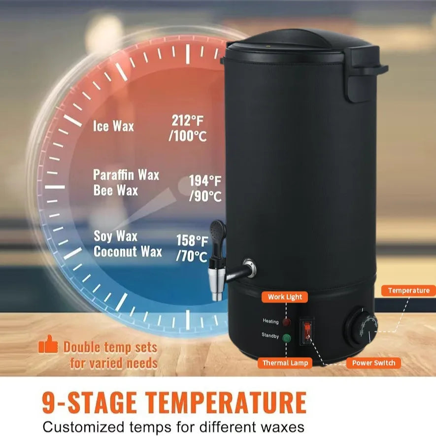 220V 8L/10L Wax Melting Machine Stainless Steel Wax Melter Wax heater Warmer(just 220v)