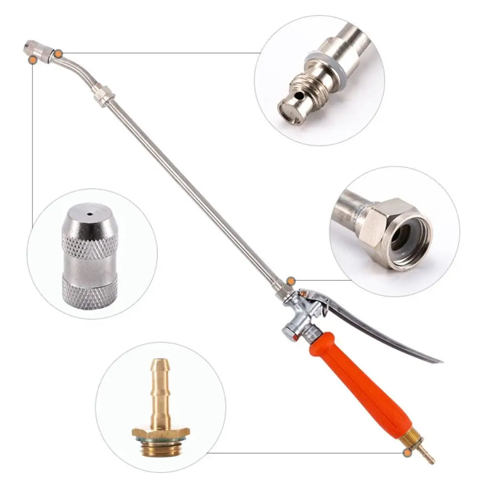 Household Long Nozzle Sprayer Extension Rod Water Column Mist Mode Spray Head Stainless Steel Adjustable Telescopic Spray Rod