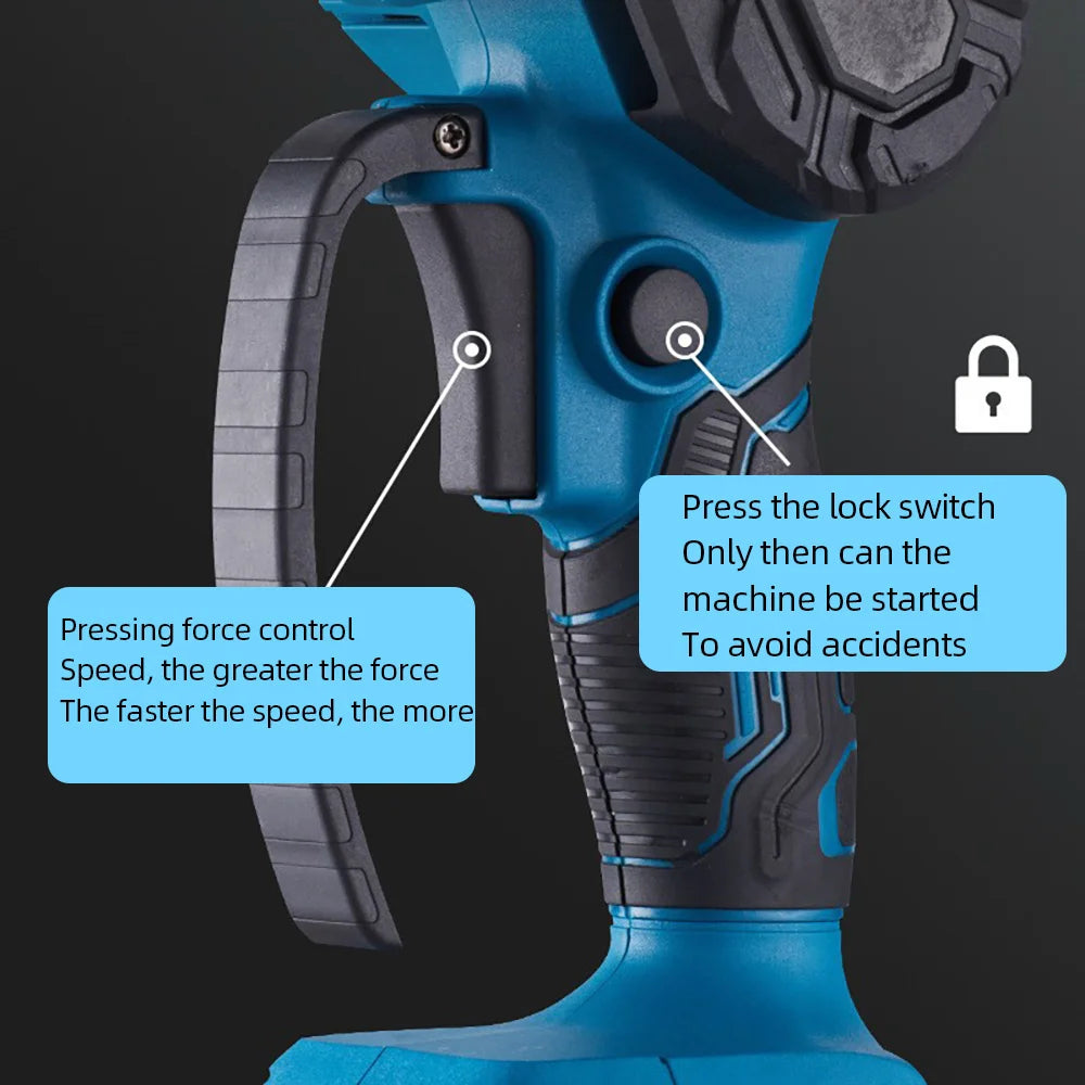 21V 6-Inch Mini Chainsaw Powerful Cordless Rechargeable Handheld Small Electric Saw 7500mAh Battery Pruning Garden Tool