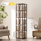 Rotating bookshelf 360 degree floor storage shelf Internet celebrity home simple student bookcase