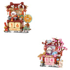 LOZ Street Scene Series DIY Architectural Model Building Blocks Panda Calendar House Assembly Educational Toy Kids Birthday Gift