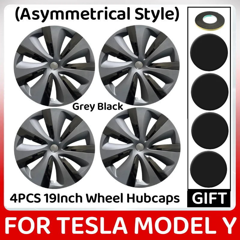 4PCS Hubcap 19Inch Wheel Caps Performance Original Car Replacement Wheel Cover Full Rim Cover For Tesla Model Y 2023 Accessories