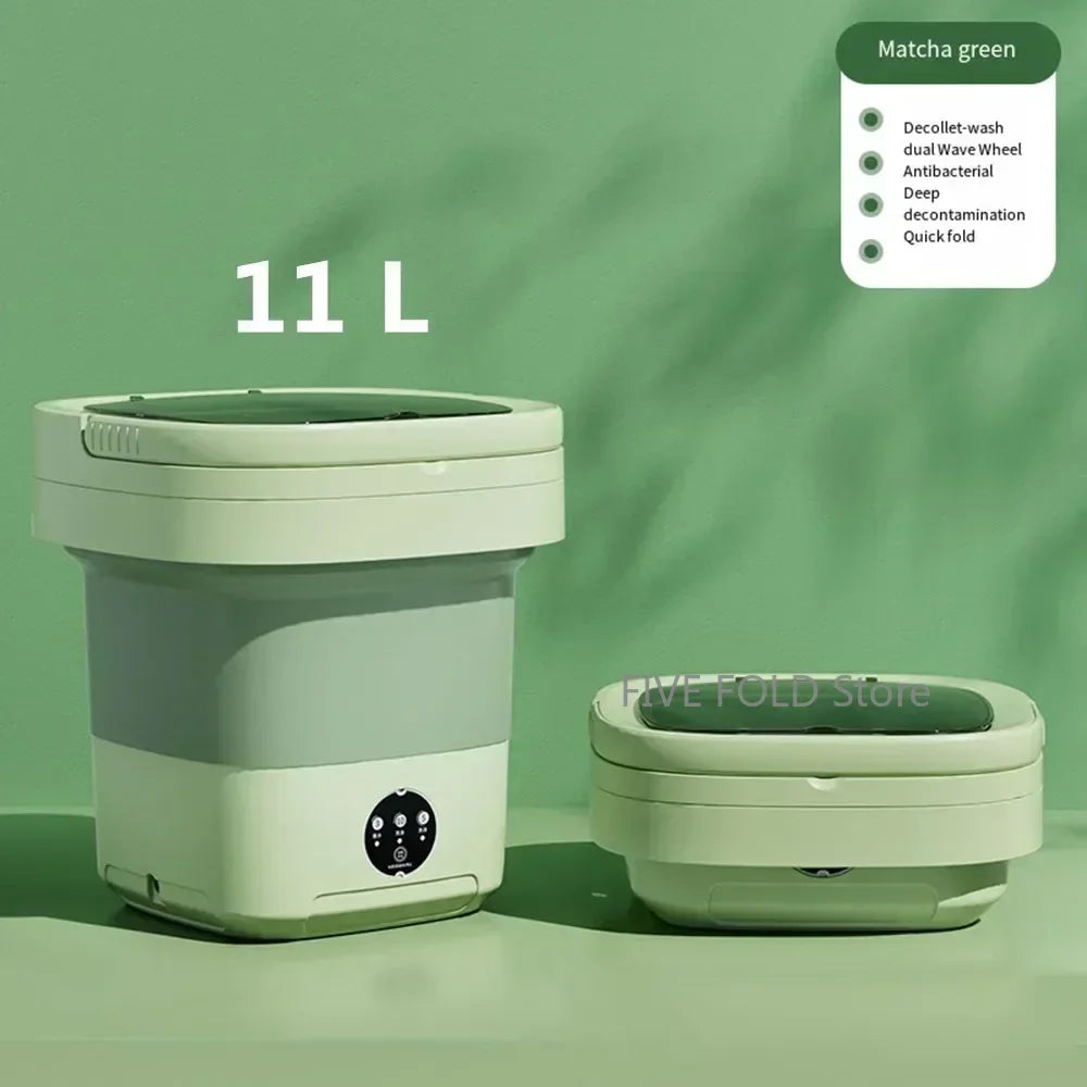 6L 11L Folding Portable Washing Machine Big Capacity with Spin Dryer B