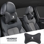 1Pcs Car Seat Headrest Lumbar Support Accessory For Peugeot 301 307 207 206 208 308 508 107 408 607 205 406 106 807 4008 108 407