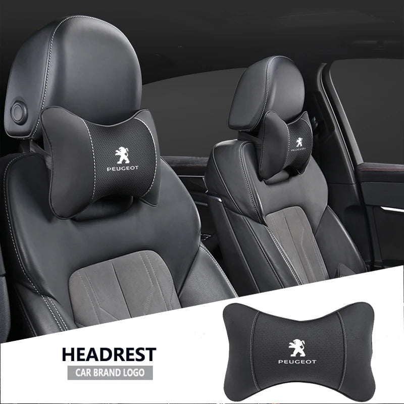 1Pcs Car Seat Headrest Lumbar Support Accessory For Peugeot 301 307 207 206 208 308 508 107 408 607 205 406 106 807 4008 108 407