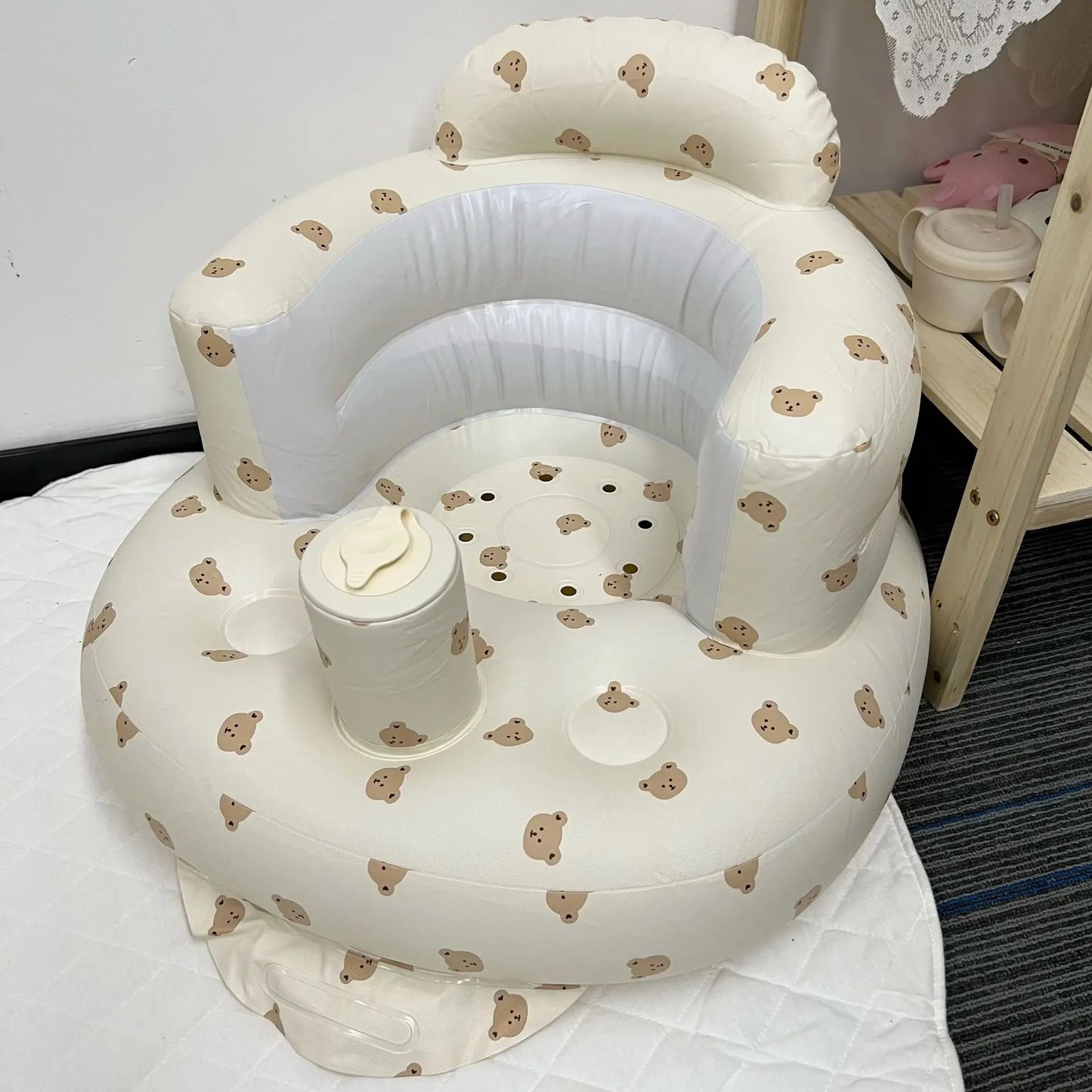 Foldable Baby Inflatable Learning Seat & Bath Basin