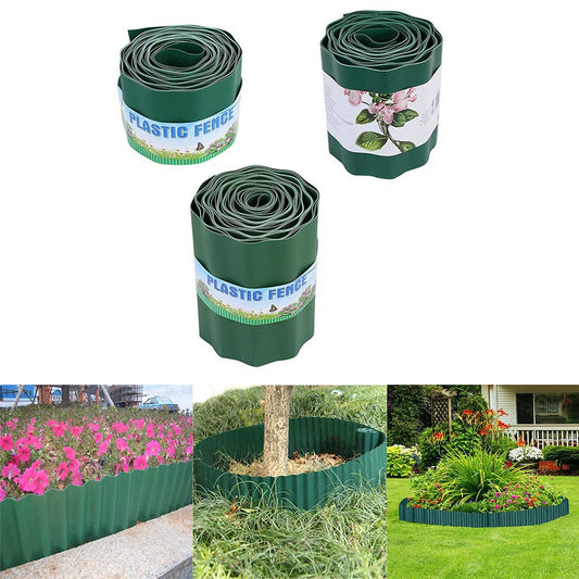 10cm 15cm 20cm Garden Grass Lawn Edge Border Fence Path DIY Flexible Lawn Edging Border Fence For Outdoor Landscape Garden Decor
