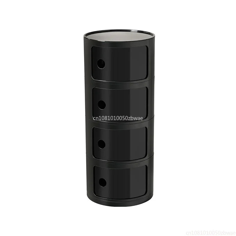 Nightstands Modular Bedside Table Round Large-capacity Storage Bedside Small Cabinet Bedroom Simple Storage Narrow Side Cabinet
