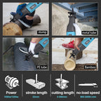 900W/1050W/1200W Electric Reciprocating Saw With Adapter Blades DIY AC Electric Saw For Wood Metal Plasitic Cutting