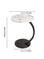 Coffee Tables Light Luxury Side Table Round Flower Bedside Table Bedside Home Study Desk Auxiliary Desk Living Room Furniture