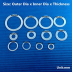 2-100PCS Silicone Flat Washer Silicone Gasket of Water Tank Interface Waterproof Gasket Thread Sealing Ring