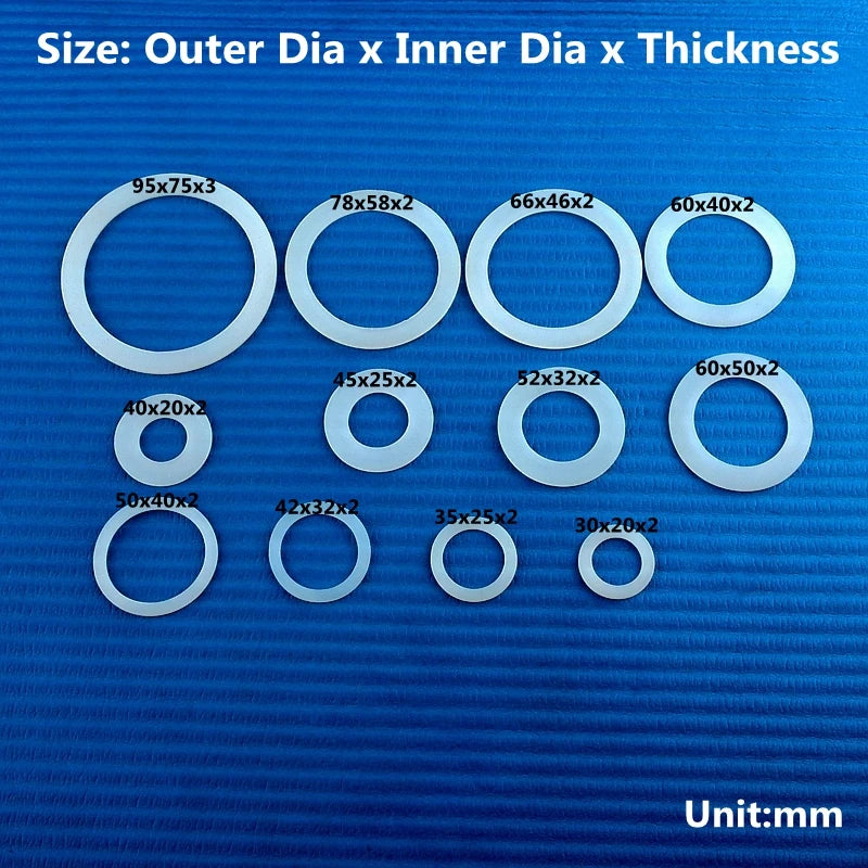 2-100PCS Silicone Flat Washer Silicone Gasket of Water Tank Interface Waterproof Gasket Thread Sealing Ring