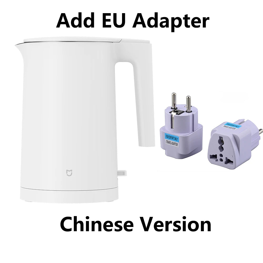 2025 Xiaomi Mijia Electric Kettle 2 1800W Fast Burning 304 Stainless Steel Double Layer Anti-scalding STR 1.7L Hot Water Kettle